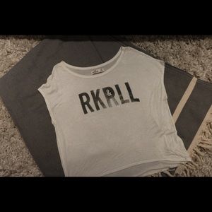 Hollister rock n roll women’s top